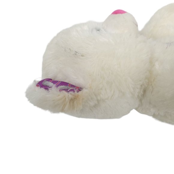 Build A Bear Workshop Twinkle Toes Bear Plush 17" Stuffed Toy Heart Peace Sign - Picture 4 of 11